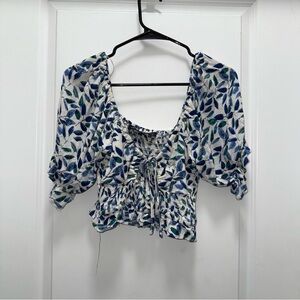 Kendall + Kylie Floral Crop Top